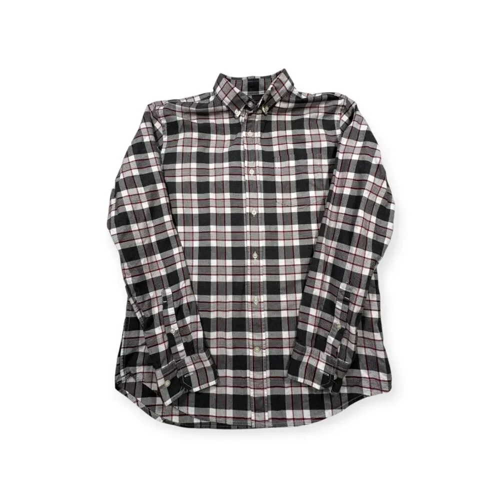 Banana Republic 's Camden‎ Fit Shirt - Red, White, and Black Long Sleeve Size M